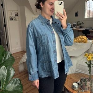 Westbound vintage denim button down shirt